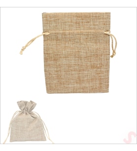 Natürel Jüt Kese, 10cm x 13cm - 12 Adet (STD)