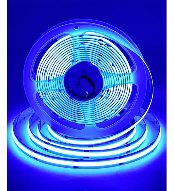 ◆コイズミ◆LED照明器具◆AD1147B27◆Z-2601DL4◆ 12V COB Şerit Led Mavi Işık - Metrede 360 Led - 5 Metre