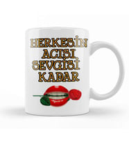 Sevgiliye Aşk Sevgi Komik Kupa Bardak Porselen