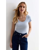 Rooted-Kadın Kare Yaka T-shirt & Bluz , Likralı Fitilli Kaşkorse Kumaş