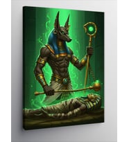 Kanvas Tablo Anubis ve Mısır Motifi