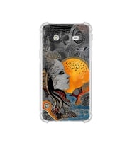 PrintiFy Samsung Galaxy J7core ile Uyumlu Simya Serisi Mozaik Tanrıça Tasarımlı Uv Baskılı Köşe Korumalı Antişok Kılıf