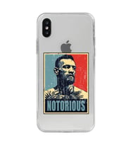 Iphone Xsmax Uyumlu Conor Mcgregor Notorious Desenli Şeffaf Telefon Kılıfı