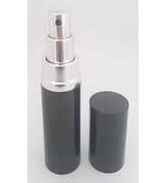 PARFÜM ŞİŞESİ 20 ML (3 ADET) ALÜMİNYUM SİYAH BOŞ ŞİŞE