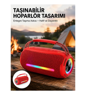 Mey İthalat® USB/SD/AUX Girişli Hoparlör – 10 W × 2 Çift Sürücü
