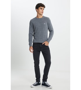 Lee Luke Slim Tapered Jean Pantolon Siyah Erkek Kot Pantolon L719IZHL