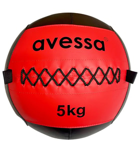 Avessa Deri Sağlık Topu 5 Kg (Kırmızı)