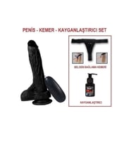 20,5 cm Belden Bağlamalı Titreşimli Gerçekçi Silikon Vantuzlu Penis - Holy Dragon