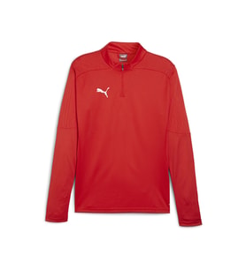 Puma Teamfinal Training 1/4 Zip Top Erkek Futbol Antrenman Uzun Kollu Üst 65855101 Kırmızı