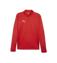 Puma Teamfinal Training 1/4 Zip Top Erkek Futbol Antrenman Uzun Kollu Üst 65855101 Kırmızı