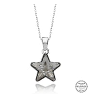 Swarovski Crystal Taşlı Yıldız Gümüş Kadın Kolye