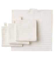 4 Adet Banyo-Mutfak El Havlusu Beyaz Renk MeridyenDukkan 30x30 cm, 4 Lü