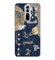 Redmi Note 8 Pro Uyumlu Gezegen Aesthetic Tasarımlı Şeffaf Telefon Kılıfı