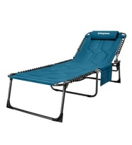 KingCamp Bavaria Cozy Premium 5 Kademeli Katlanır Şezlong Blue (Mavi)