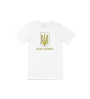 Slava Ukraini Logo Tişört (Beyaz)