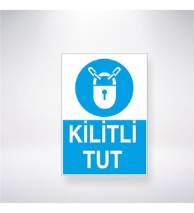 Kilitli Tut 21x28 Arkası Yapışkanlı Levha