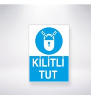 Kilitli Tut 21x28 Arkası Yapışkanlı Levha