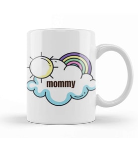 MOMMY DAY Rainbows Kupa Bardak Porselen