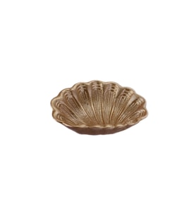Polyester İstiridye Deniz Kabuğu Şekilli 7 CM (25 Adet)  Gold