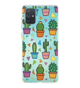 PrintiFy Samsung Galaxy A71 ile Uyumlu 1mm Slim Fit Water Color 4 Baskılı Şeffaf  Kılıf