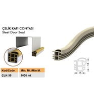Contacall Çelik Kapı Kasa Fitili Contası Çelik Kapı Contası 6 Metre Beyaz