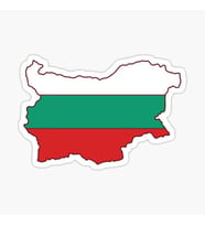 Bulgaristan ülke şekli bayrağı çıkartması Araba Oto Sticker etiket 18CM