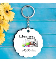 Laboratuvar Teknikerlerine Özel İsimli Anahtarlık