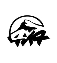 4x4 Ofroad Yarış Aracı İçin Dağ ve 4x4 Yazısı Aksesuarı Sticker