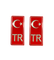 Tr plaka sticker (2 adet ) / YACIY01