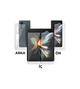 Samsung Galaxy Z Fold 6 Ön-İç-Arka Ekran Darbe Emici Kaplama ve Hd Ekran Koruyucu