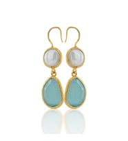 Kadir Jewellery 22 Ayar Altın Kaplama Kadın İnci Küpe -El İşçiliği Ve Hipoalerjenik Küpe
