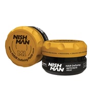 NISHMAN M1 ARGAN Saç Şekillendirici Ultra Sert Mat Wax / Sert Ve Sık Saçlara Yönelik 100 ML