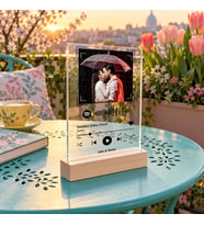 Kişiye Özel Fotoğraflı Spotify Barkodlu Pleksi Plak - Anneye, Babaya, Sevgiliye, Arkadaşa Hediye