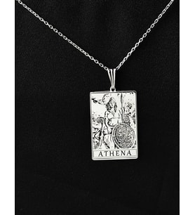 Kişiye Özel 925 Ayar Gümüş Athena Kolye