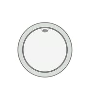 REMO P3-1318-C2 Powerstroke 3 Clear Kick Derisi (Profesyonel - 18 İnç Şeffaf)  Şeffaf Tek Katlı Yapı, Dahili Susturucu Halkası, Odaklanmış ve Orta Frekanslı Caz/Pop Tonu  Ölçüler: 18 İnç Çap