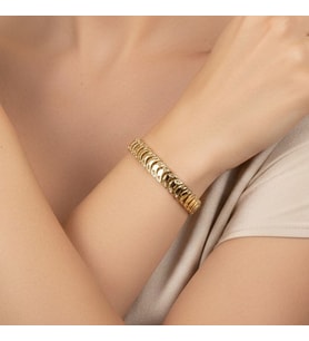 STİL İNCİSİ/XUPING JEWELRY KILÇIK ZİRKON TAŞLI BİLEKLİK (Altın Rengi)
