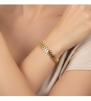 STİL İNCİSİ/XUPING JEWELRY KILÇIK ZİRKON TAŞLI BİLEKLİK (Altın Rengi)