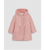 LCW Kids Pembe Kapüşonlu Kız Çocuk Şişme Mont