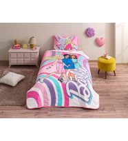 Barbie Imagine Standart Pamuk-Polyester Nevresim Takımı, Pembe, Tek Kişilik