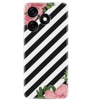 Spark 10C Kılıf Resimli Desenli Baskılı Silikon Strip Flowers 2 1409