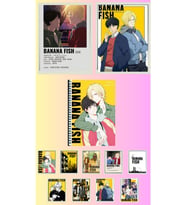 Banana fish Poster A3 ,2 adet defter A4 1adet , fotokart 9 adet