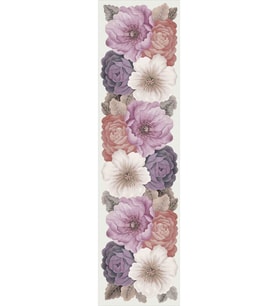 Eliana Home Baskılı, Yıkanabilir Kaymaz Taban Salon Halısı LNA1290 100x150 cm (Pembe)