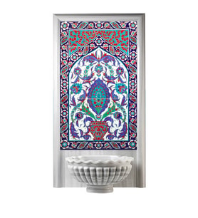 Armada Çini 60x100 Cm ED 626 Göbekli Türk Hamamı Çini Pano