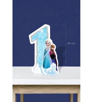 Frozen Karlar Ülkesi Temalı Ayaklı Rakam Pano - 1 Yaş (40 cm)