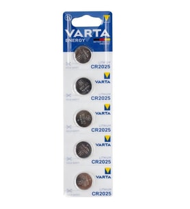 Varta CR2025 3 Volt Lityum Pil (5'li Paket) (Siyah)