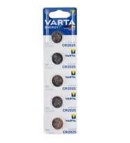 Varta CR2025 3 Volt Lityum Pil (5'li Paket) (Siyah)