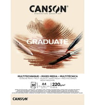 Canson Graduate Natural Mix Media A4 220gr 30yp Çok Amaçlı Blok