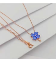 Gümüş Yonca Kolye 925 Ayar (Karışık)