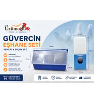 ÜZÜMOĞLU Güvercin Eşhane Seti Yemlik ve Suluk Seti Eşhaneye Monte Yemlik + Otomatik eşhane Suluk Takımı