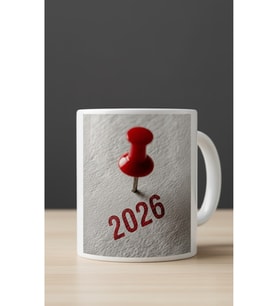 "2026" Tasarımlı Hediyelik Kupa Bardak